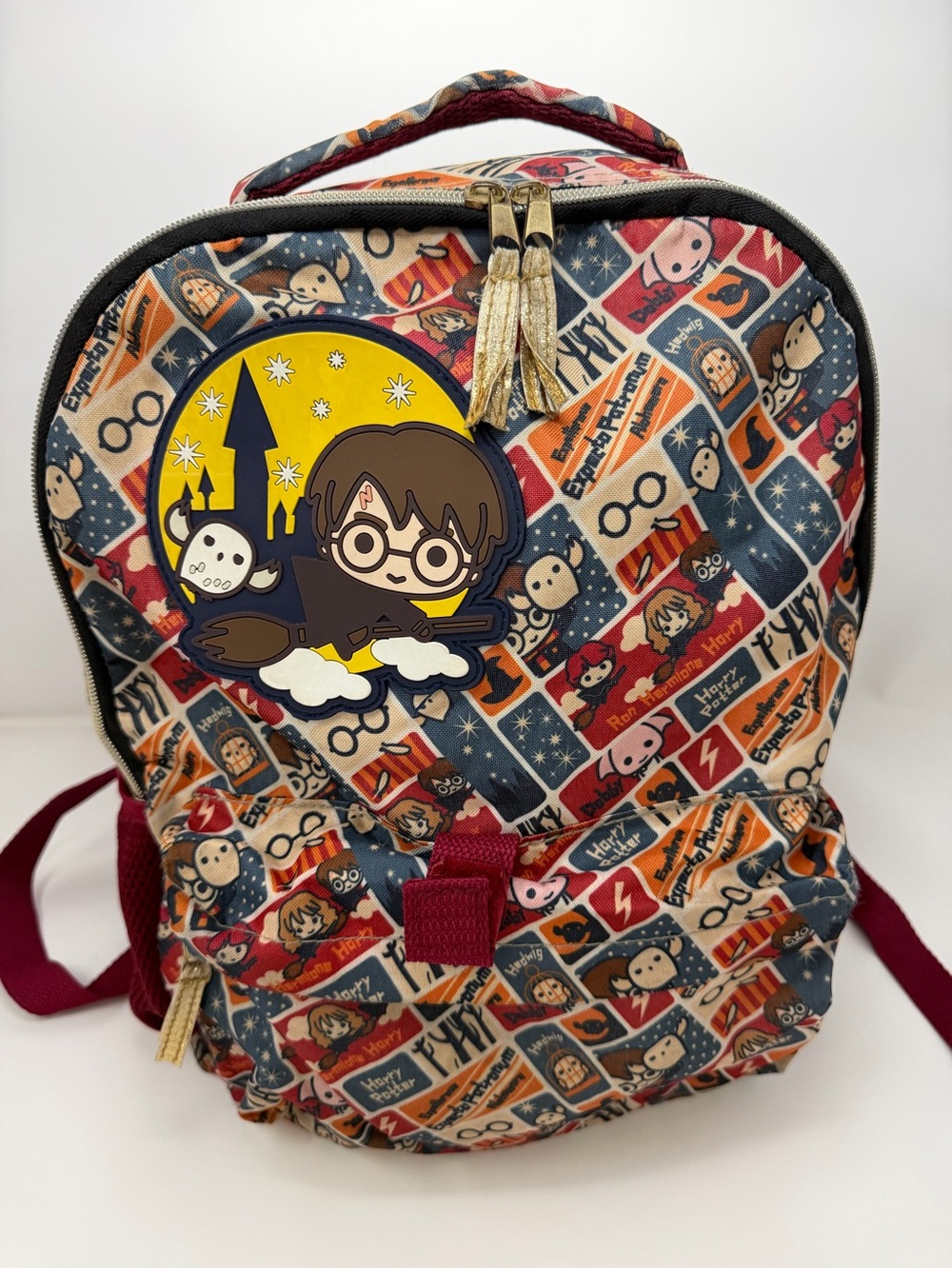 Kids Harry Potter Patterned Backpack - Red/Navy